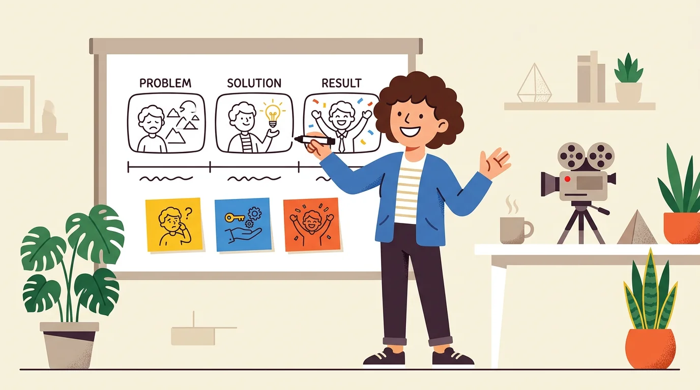 Close-up coding screen for explainer video workflow