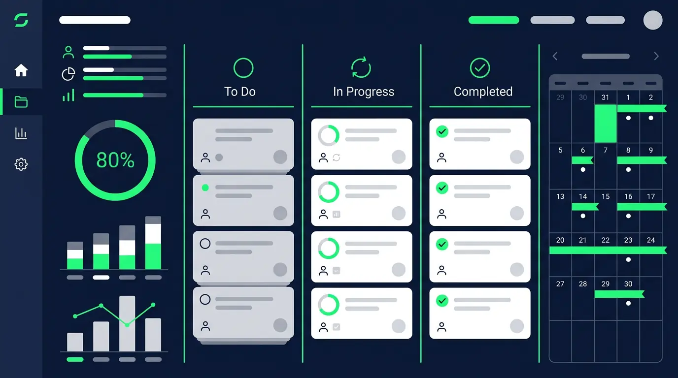 Structured meeting recap video with action items and decisions visually highlighted